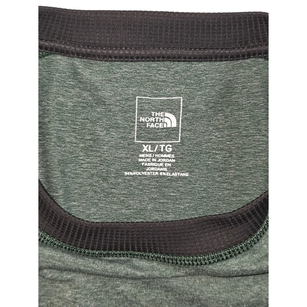 The North Face Long Sleeve Performance Shirt Men's XL Green Black